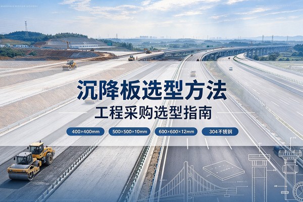 新和沉降板选择方法